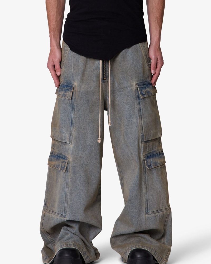 Astro Rave Double Cargo Denim - Vintage Blue