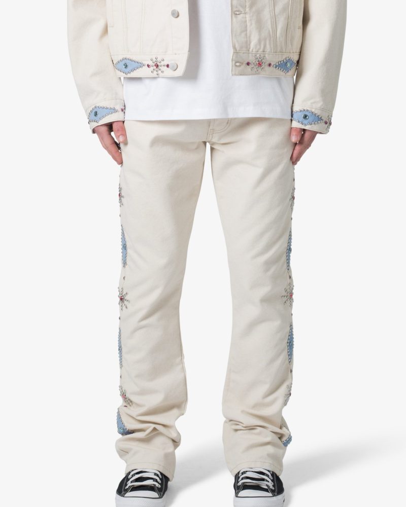 B379 Studded Flare Denim - Multi