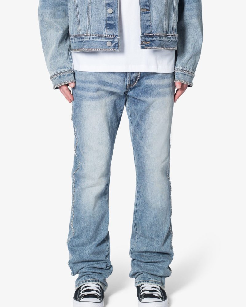 B661 Studded Flare Denim - Blue