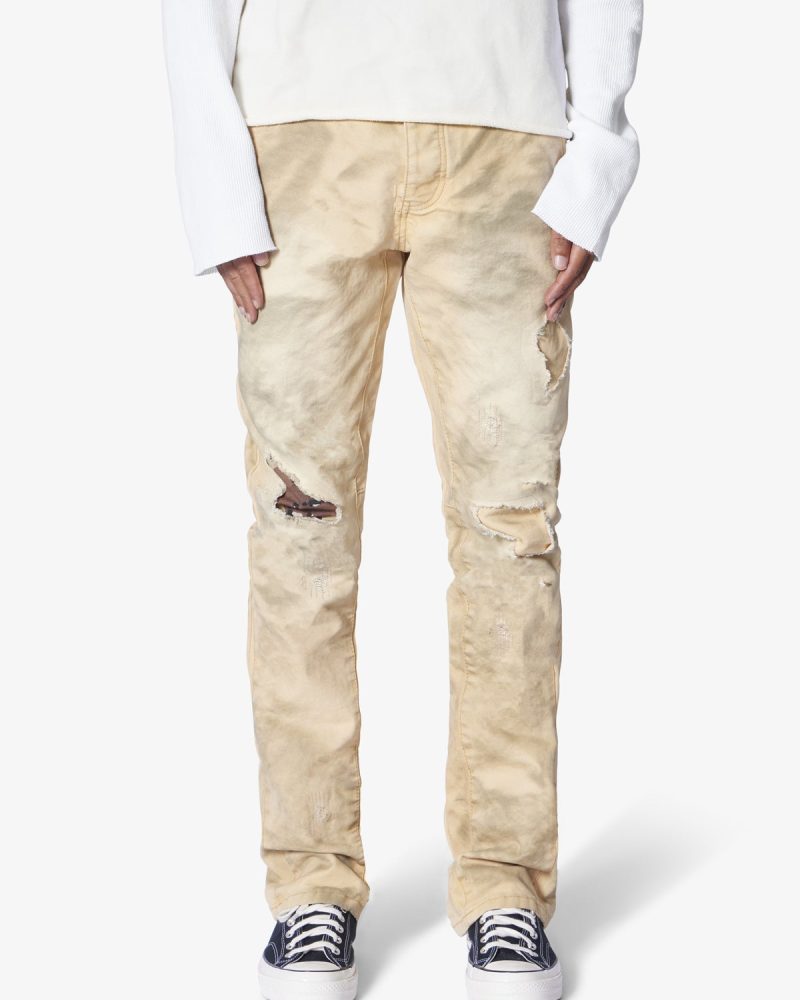 B710 Chino Chip Repaired Denim - Tan