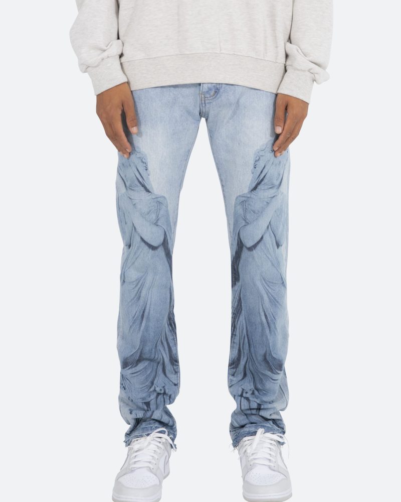 D206 Overlay Straight Denim - Blue