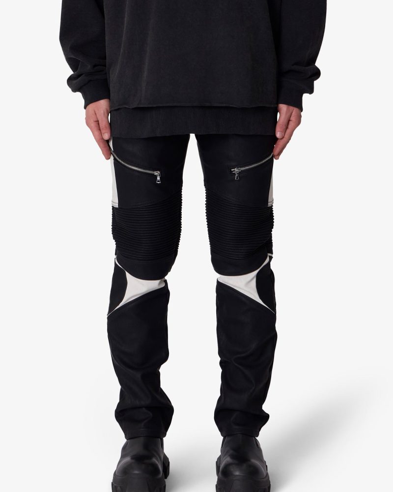 D728 Moto Pants - Black