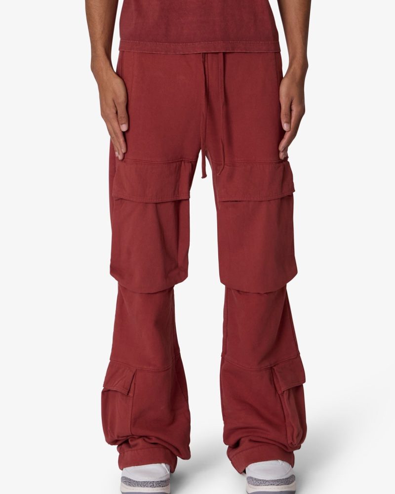 Front Cargo Sweatpants - Rust