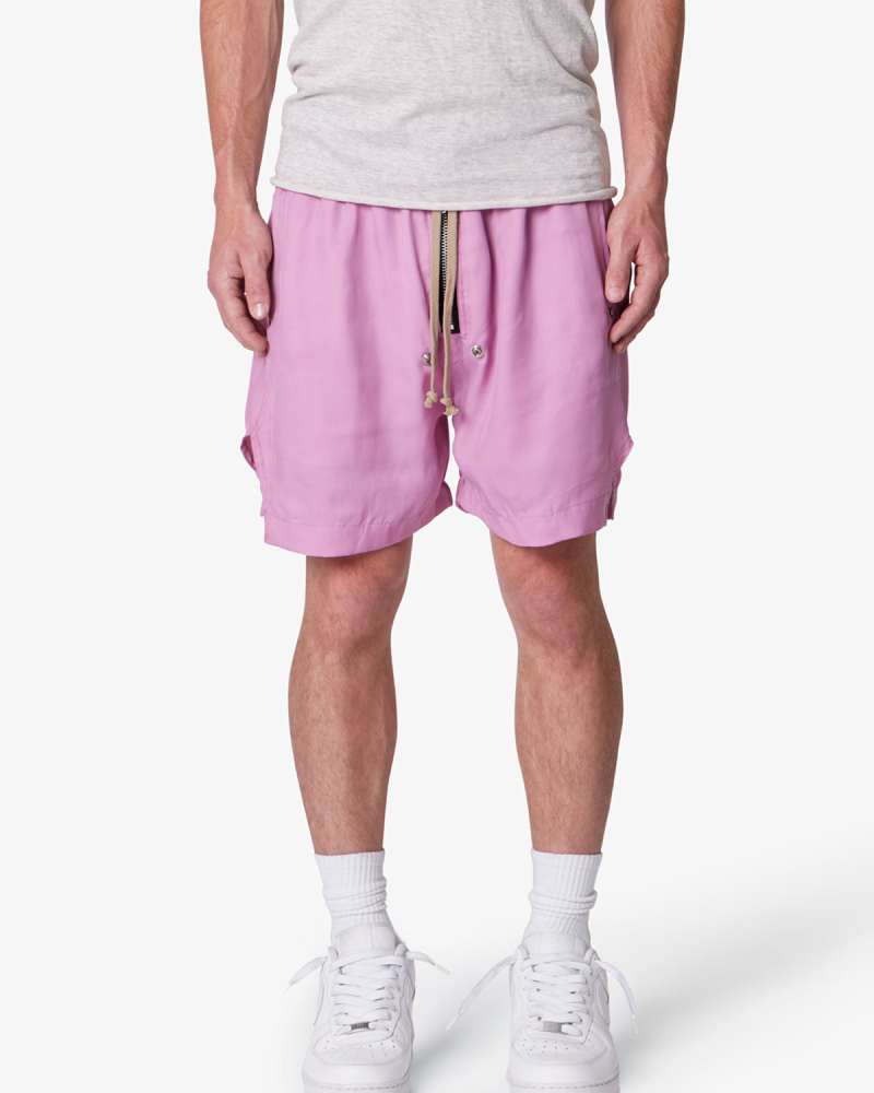 Lightweight Zippered Shorts - Pink