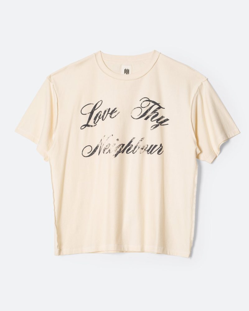 Love Thy Neighbor Tee - Vintage White