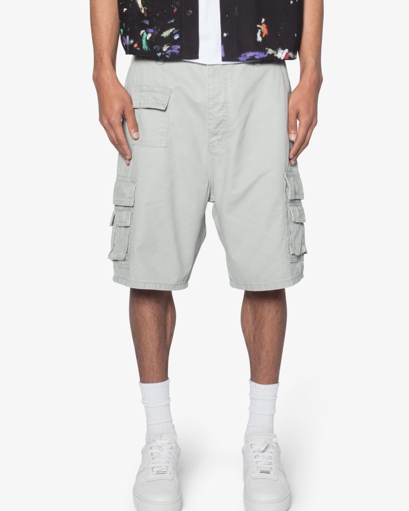 Multi Pocket Cargo Shorts - Grey