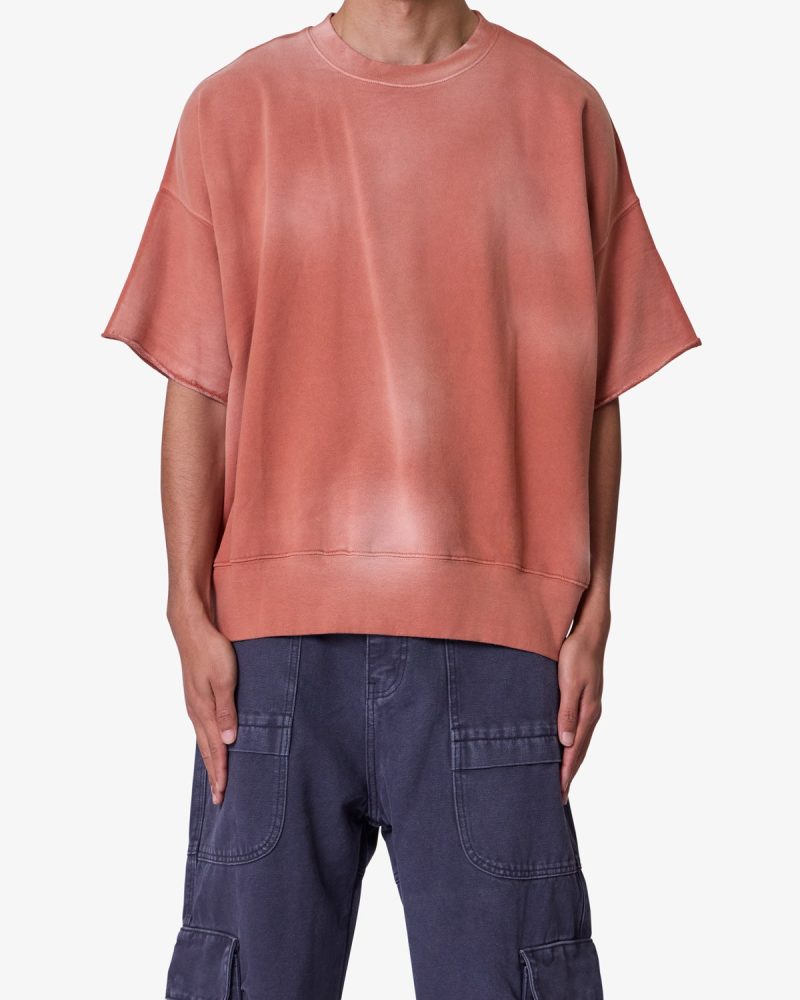 Oversized Crewneck Tee - Rust