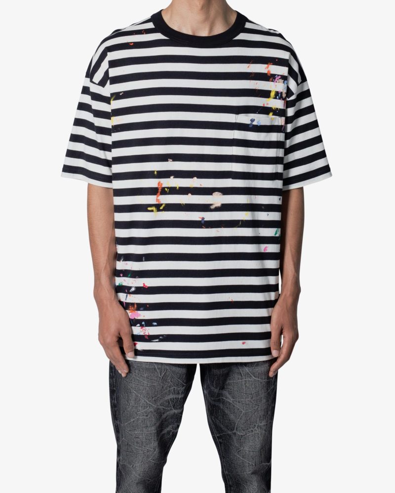 Paint Splatter Tee - Black/White