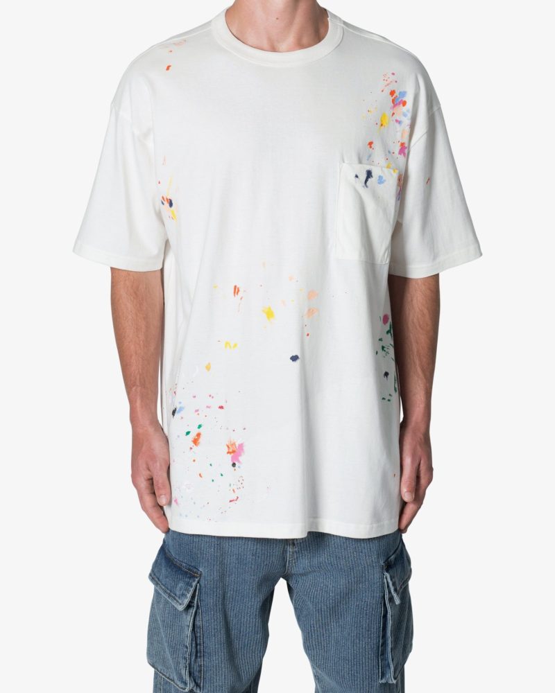 Paint Splatter Tee - Off White