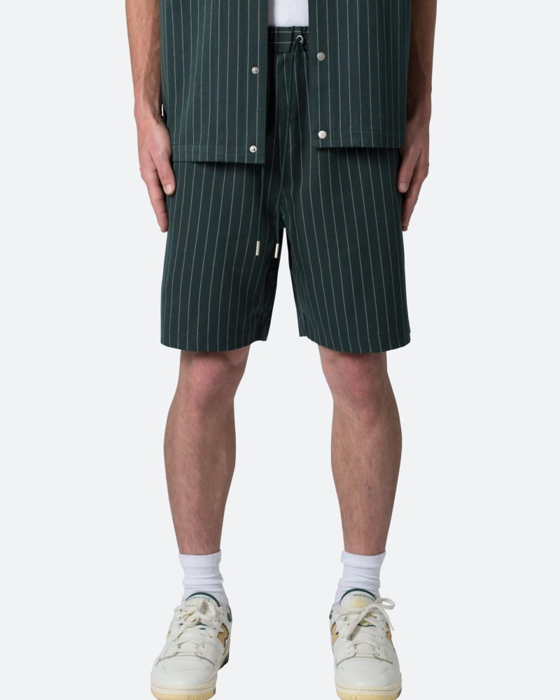 Pinstripe Shorts - Green