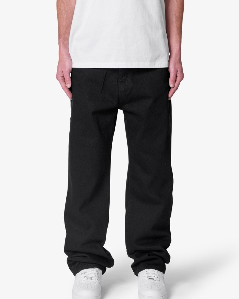 Raw Baggy Denim - Rinsed Black