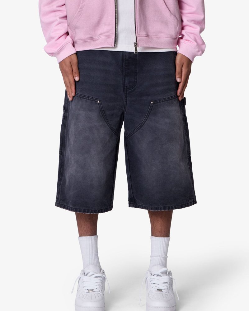 Ultra Baggy Carpenter Shorts - Washed Black