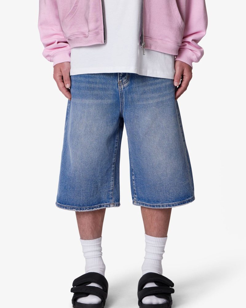Ultra Baggy Denim Shorts - Medium Blue