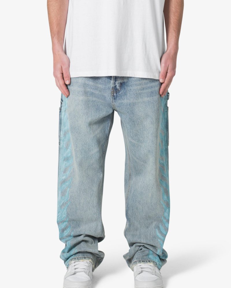 Ultra Baggy Flame Denim - Blue