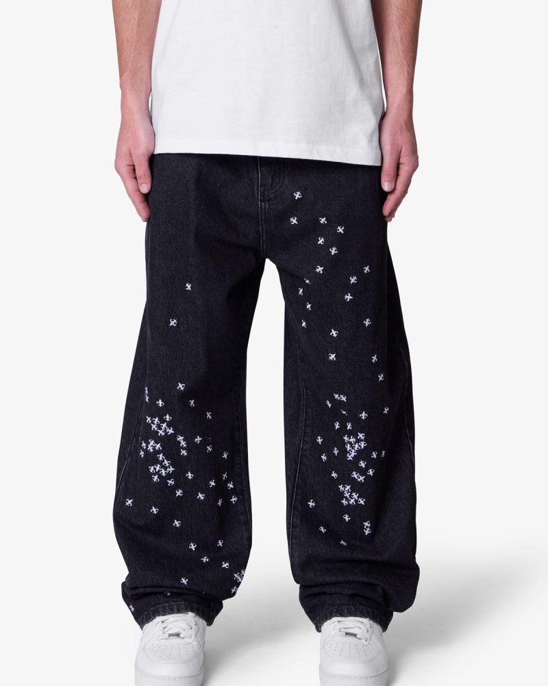 Ultra Baggy Le Fleur Denim - Black