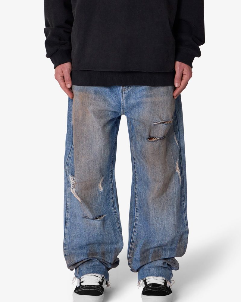 Ultra Baggy Ran Over Denim - Blue