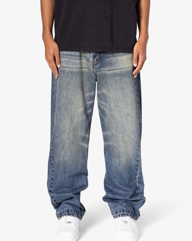 Ultra Baggy Washed Up Denim - Blue