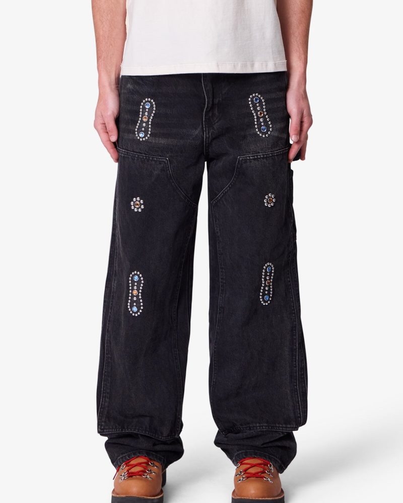 V734 Western Jewel Denim - Washed Black