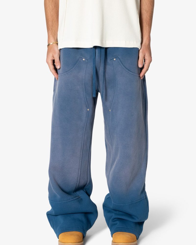 West Double Knee Sweatpants - Blue