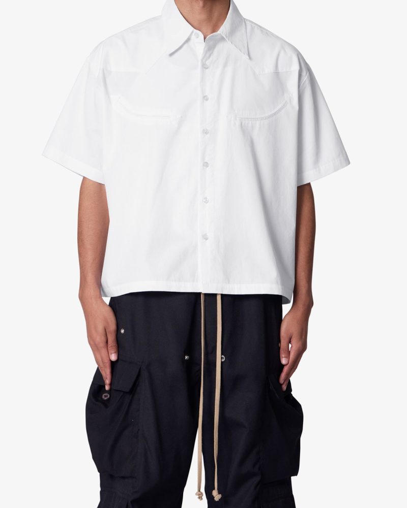 Western Button Up Shirt - White